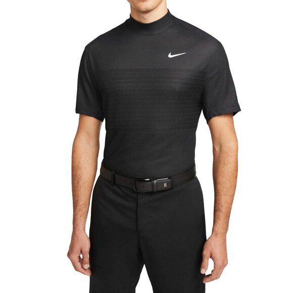 NIKE TIGER WOODS ADV MOCK SHIRT CUSTOM ATHLETE EXCLUSIVE DR5324-010 BLACK - Picture 8 of 9